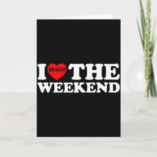 Carte J'aime le week-end de la Saint-Valentin Cadeaux dr