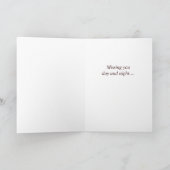 Carte J'aime les arbres Tu me manques (Intérieur)