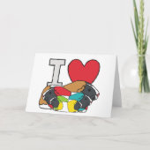 Carte J'aime les cochons de Guinée (Devant)