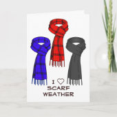 Carte J'Aime Les Écharpes ! (Devant)