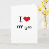 Carte J'aime les Effigies (Fleur jaune)