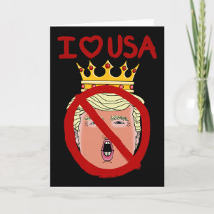 Carte J'aime les États-Unis Anti Trump 2024