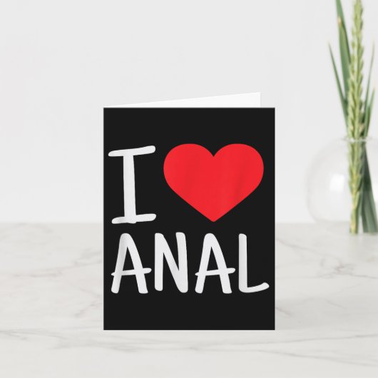 Carte J'aime les fesses drôles (Devant)