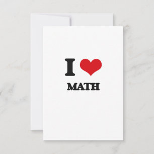 Carte J'aime les maths
