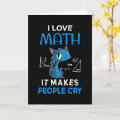 Carte J'Aime Les Maths Ça Fait Pleurer Les Gens (Fleur jaune)