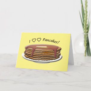 Carte J'Aime Les Pancakes !
