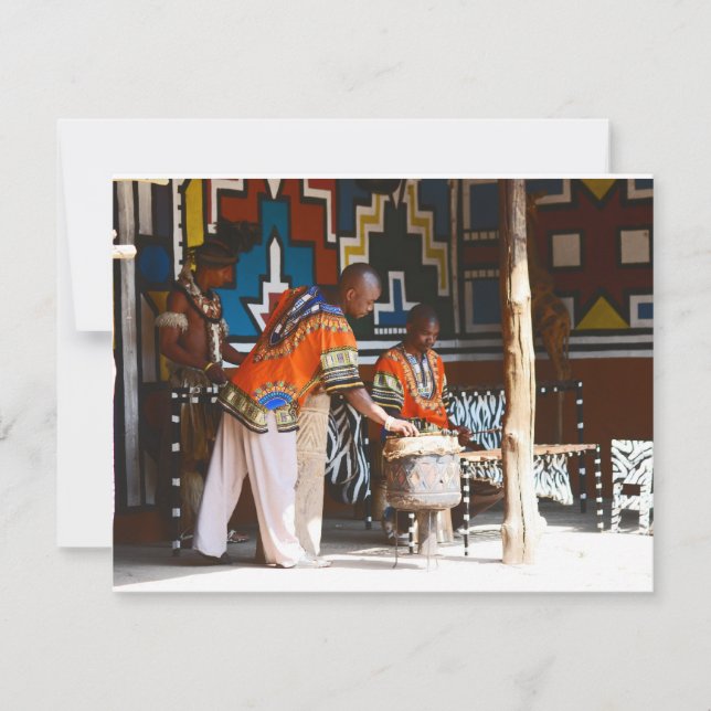 Carte J'Aime Les Tambours (Devant)