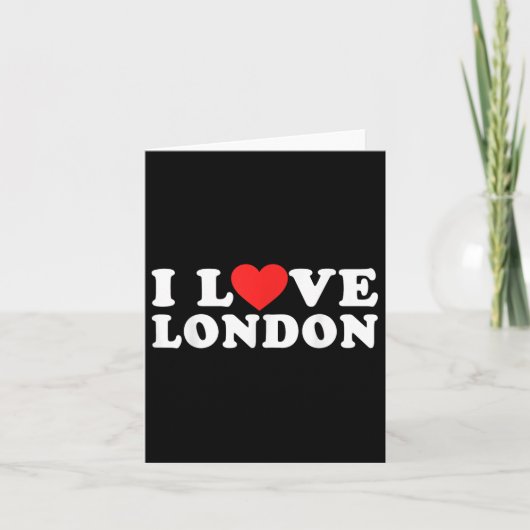 Carte J'aime Londres (Devant)