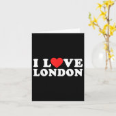 Carte J'aime Londres (Fleur jaune)