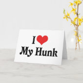 Carte J'Aime Ma Chasse (Fleur jaune)