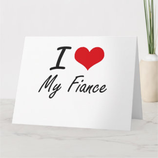 Carte J'Aime Ma Fiance