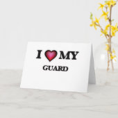 Carte J'aime ma Garde (Fleur jaune)