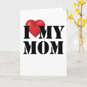 Carte J'aime ma maman (Fleur jaune)