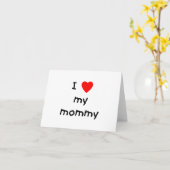 Carte J'aime ma maman (Fleur jaune)
