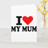 Carte J'aime ma mère (Fleur jaune)