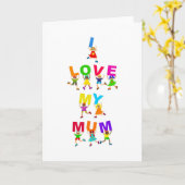 Carte J'Aime Ma Mère (Fleur jaune)