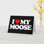 CARTE J'AIME MA MOOSE (Fleur jaune)
