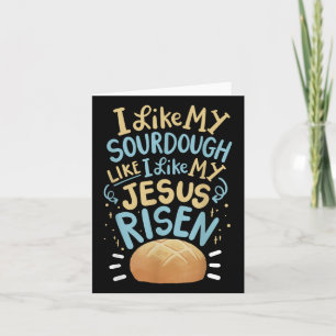 Carte J'Aime Ma pâte Comme J'Aime Mon Jésus Ressuscité