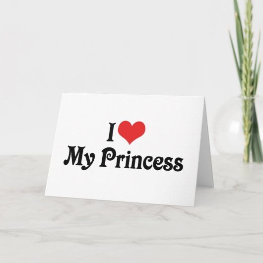 Carte J'Aime Ma Princesse (Devant)