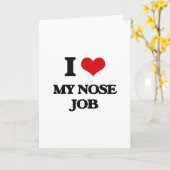 Carte J'aime ma rhinoplastie (Fleur jaune)