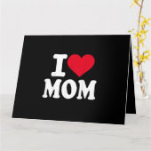Carte J'aime maman (Fleur jaune)