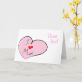 Carte J'aime maman (Fleur jaune)