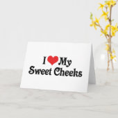 Carte J'Aime Mes Joues Douces (Fleur jaune)