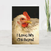 Carte J'Aime Mes Poulets ! (Devant)