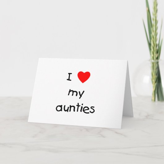 Carte J'Aime Mes Soeurs (Devant)