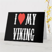 Carte J'aime mes vêtements Viking Cadeau de la Saint-Val (Fleur jaune)