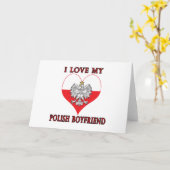 Carte J'aime mon ami polonais (Fleur jaune)