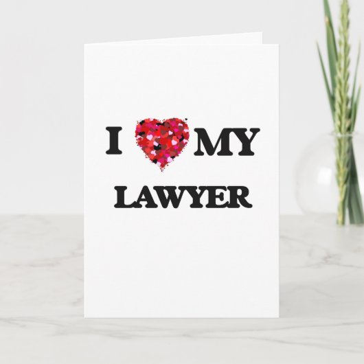 Carte J'aime mon avocat (Devant)