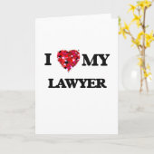 Carte J'aime mon avocat (Fleur jaune)