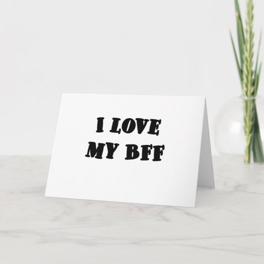 Carte J'aime mon BFF (Devant)
