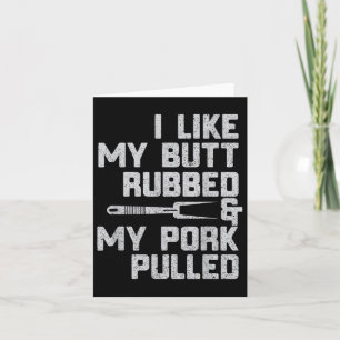 Carte J'Aime Mon Bouton Brouillé Et Amme; Mon Porc Tiré