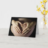Carte J'Aime Mon Bump (Fleur jaune)