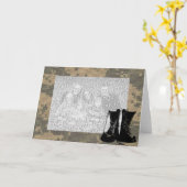 Carte J'aime mon camouflage fait sur commande de photo (Fleur jaune)