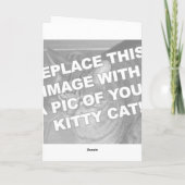 Carte J'aime mon chat (Dos)