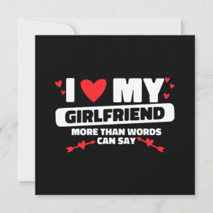 Carte j'aime mon coeur de petite amie