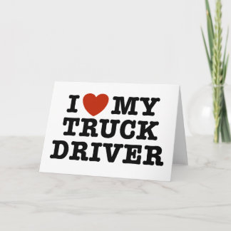 Carte J'Aime Mon Conducteur De Camion