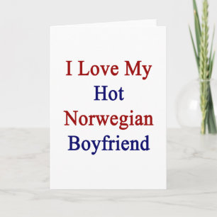 Carte J'Aime Mon Copain Norvégien Chaud
