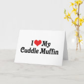 Carte J'aime mon Cuddle Muffin (Fleur jaune)