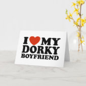Carte J'Aime Mon Daurky Boyfriend (Fleur jaune)