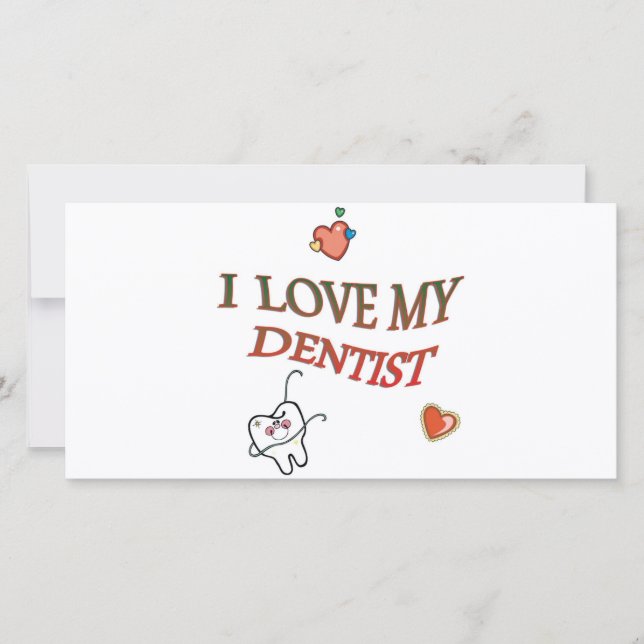 CARTE J'AIME MON DENTISTE (Devant)