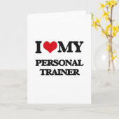 Carte J'aime mon entraîneur personnel (Fleur jaune)