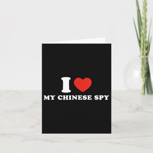 Carte J'aime mon espion chinois _1 (Devant)