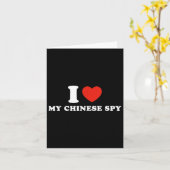 Carte J'aime mon espion chinois _1 (Fleur jaune)