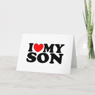 Carte J'aime mon fils