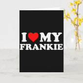 Carte J'aime mon Frankie (Fleur jaune)