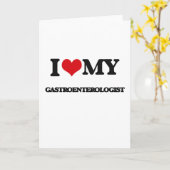 Carte J'aime mon gastroentérologue (Fleur jaune)